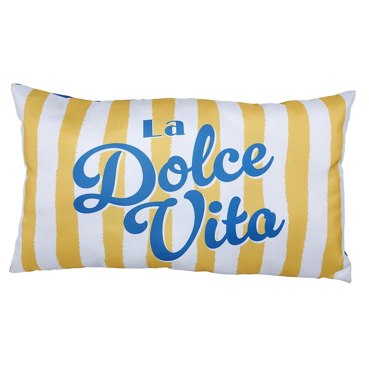 Coussin OUTDOOR Toscana - La Dolce Vita Jaune et Bleu 50x30cm
