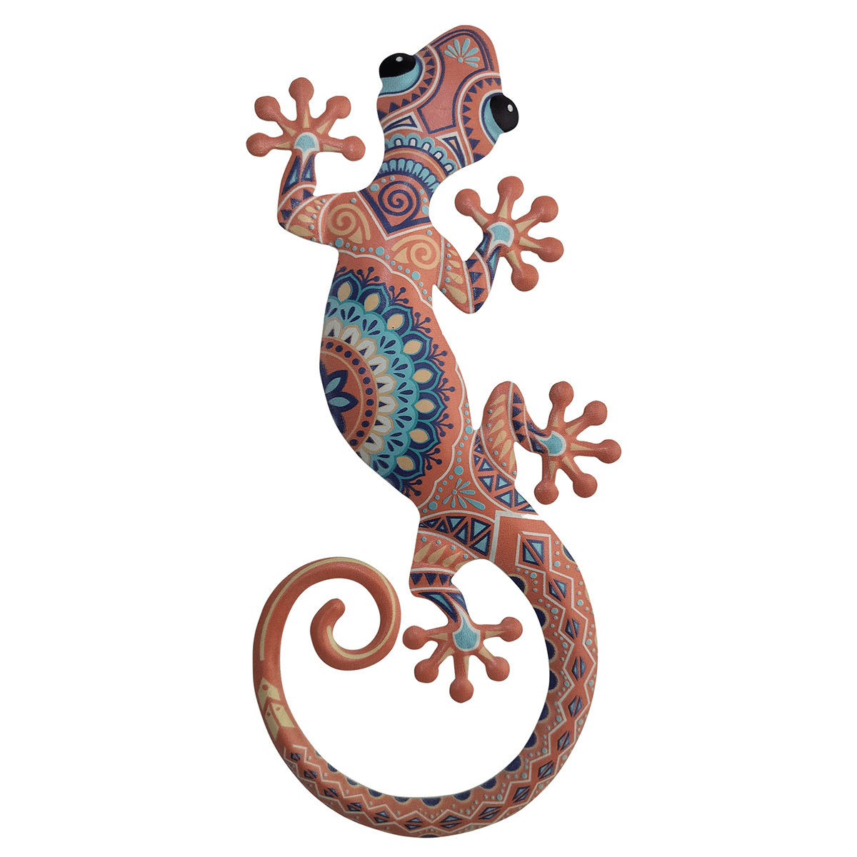 Figurine métal Gecko Multicolore Xadiosk 24x12cm