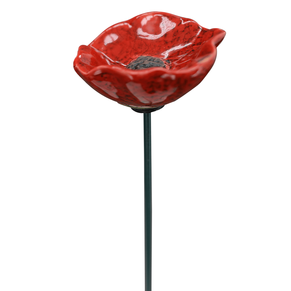 Fleur en Grès à planter - Coquelicot Fistinos H41cm