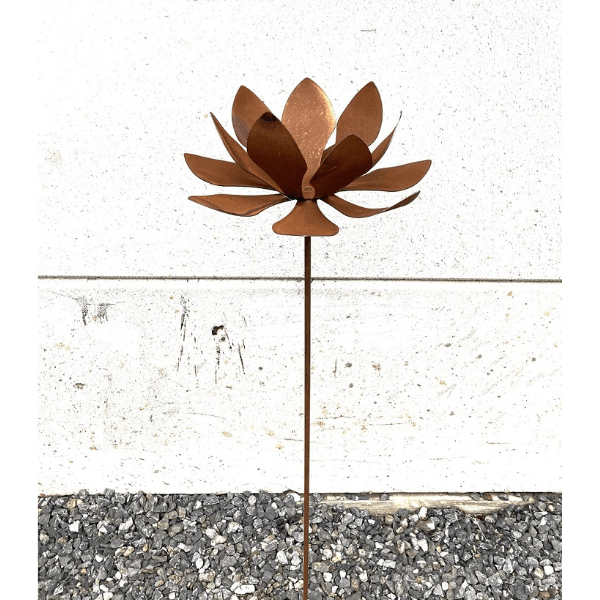 Fleur métal à planter Fazonis Jardin Rouille H120cm