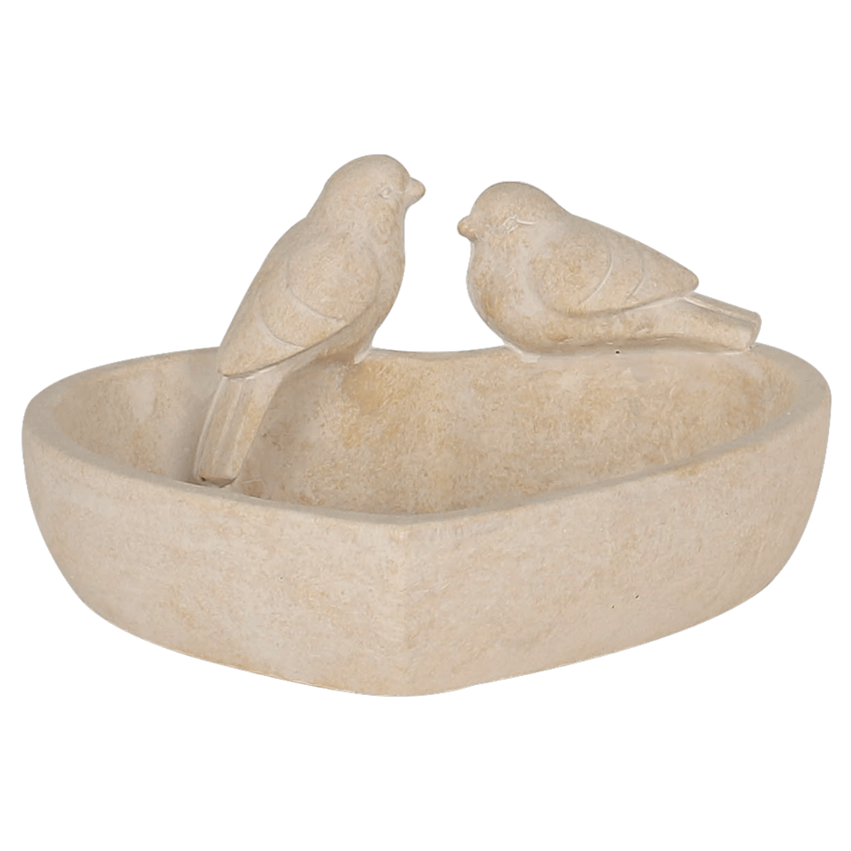 Mangeoire ciment Livia Cœur et Couple d’oiseaux