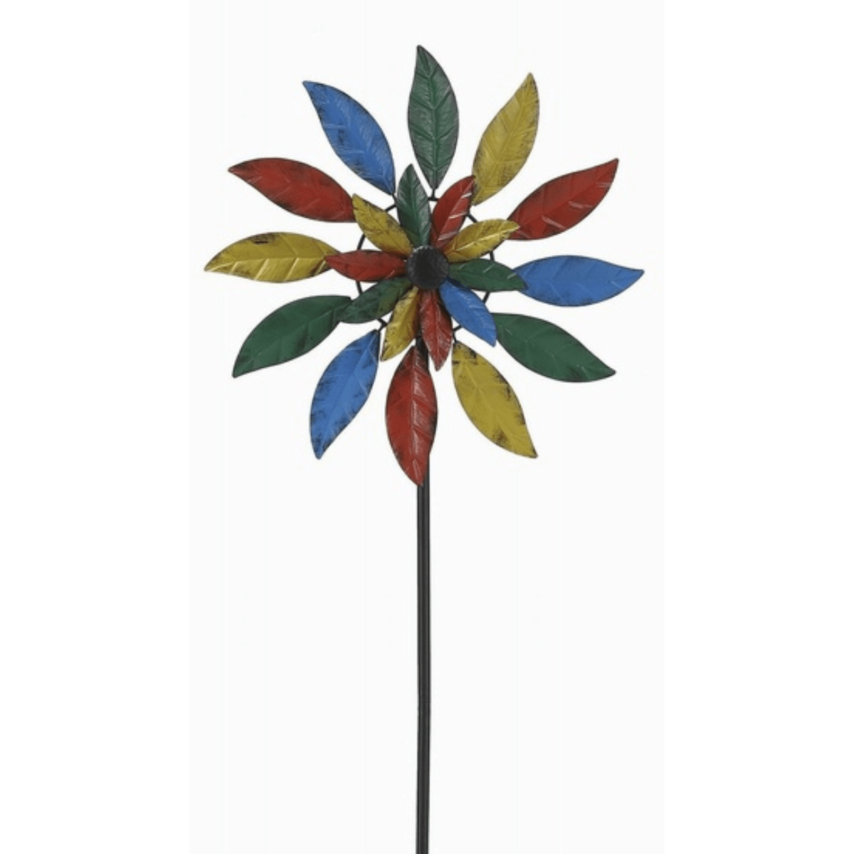 Moulin à vent Jardin métal Fleur Folipane Multicolore H190cm