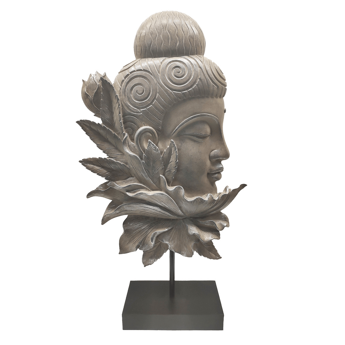 Statue Tête de Bouddha Grisecky H42cm