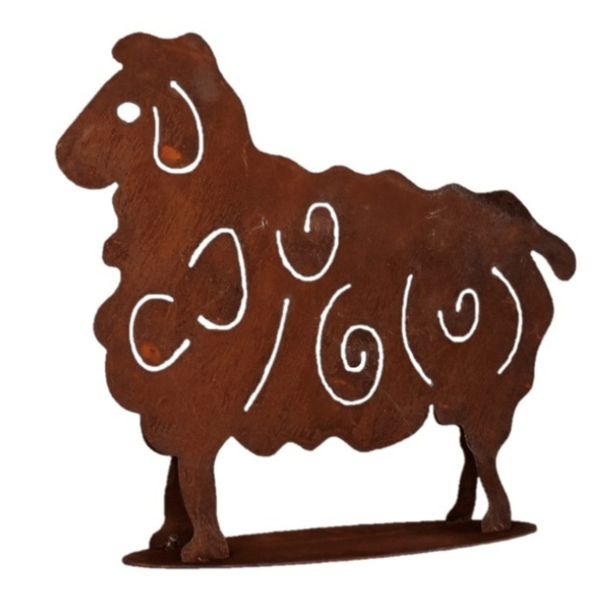 Statue métal Mouton Araceli Rouille