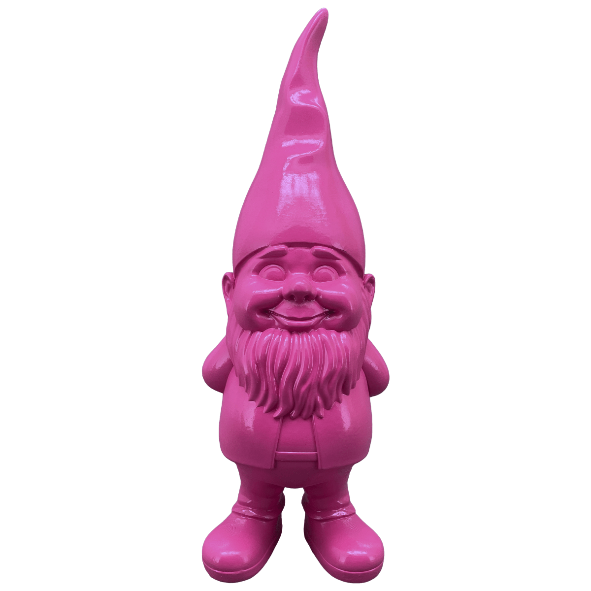 Statue résine Gnome Popy GM Fuchsia H35cm