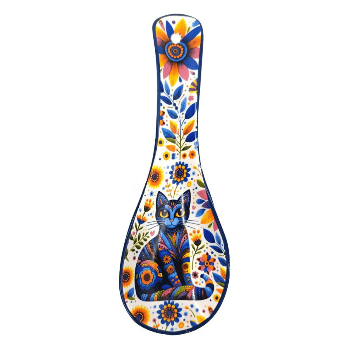 Support de Cuillère céramique Chat Garafia