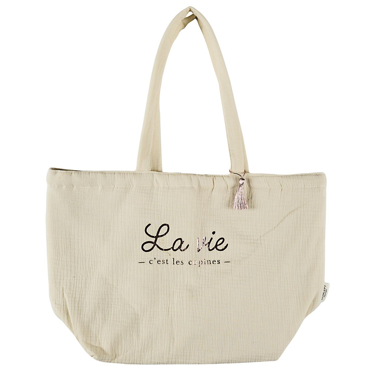 Tote Bag Gaze de Coton GM Maricie La Vie Crème
