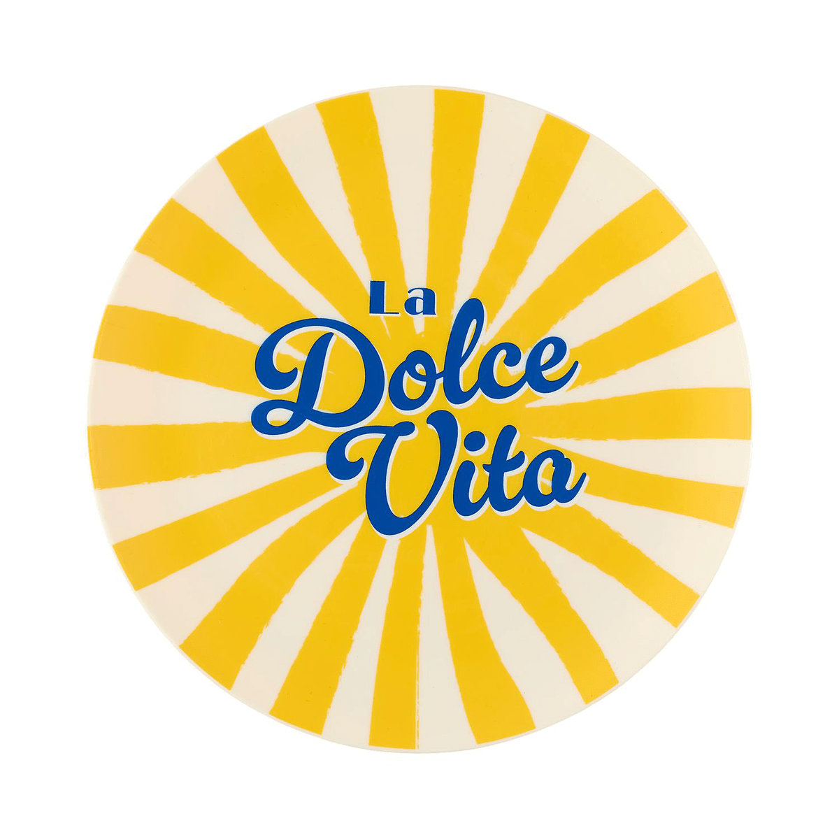 Assiette plastique Toscana - La Dolce Vita D26cm