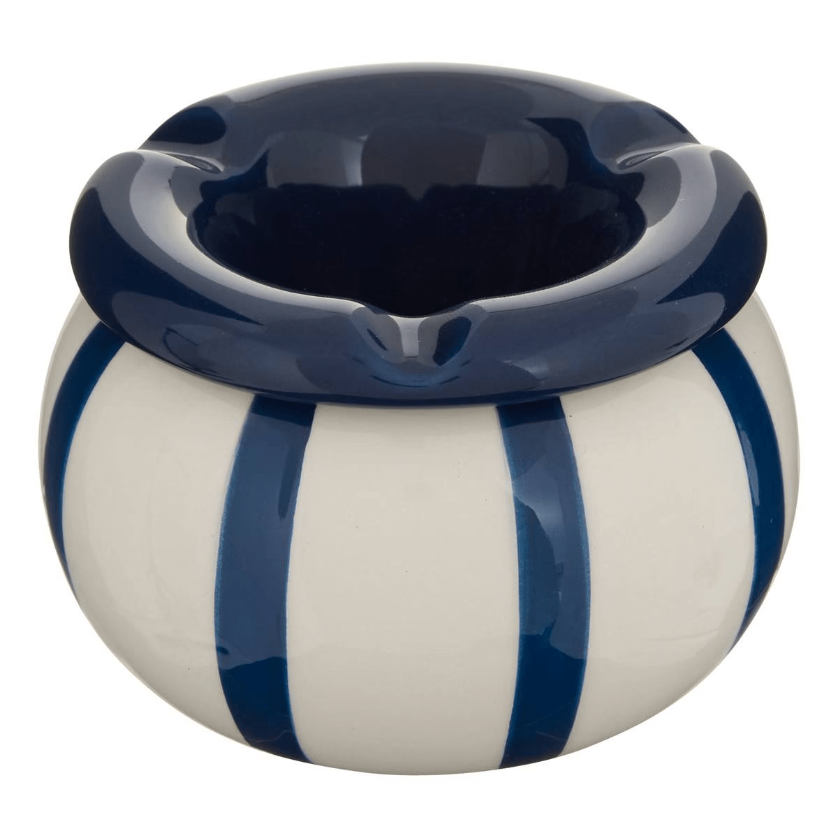 Cendrier Marocain Dakano Rayure Bleu D9cm