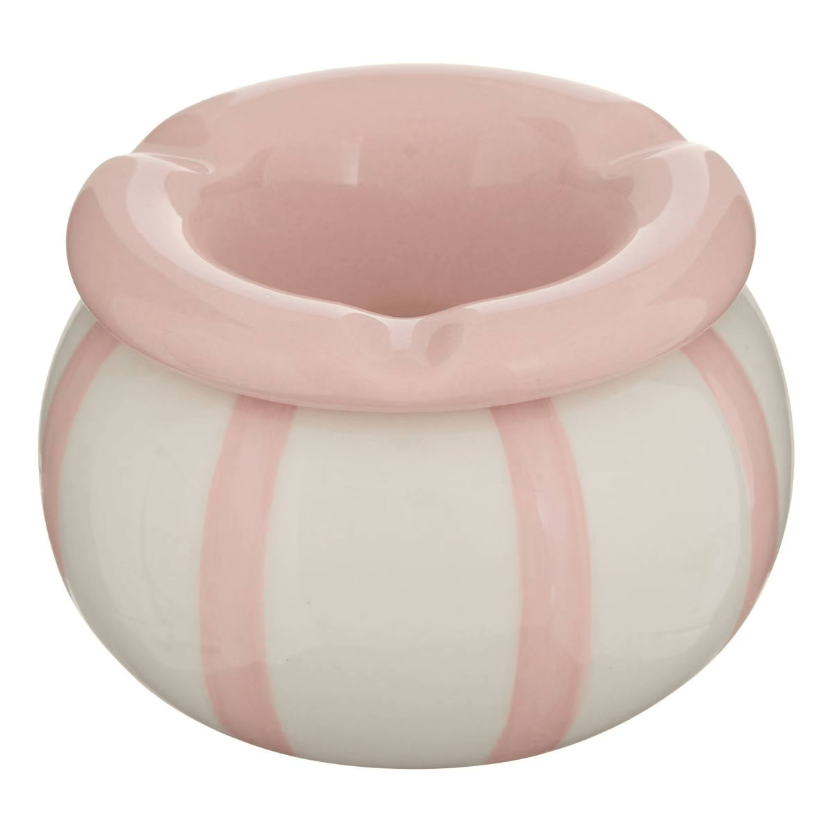 Cendrier Marocain Dakano Rayure Rose D9cm