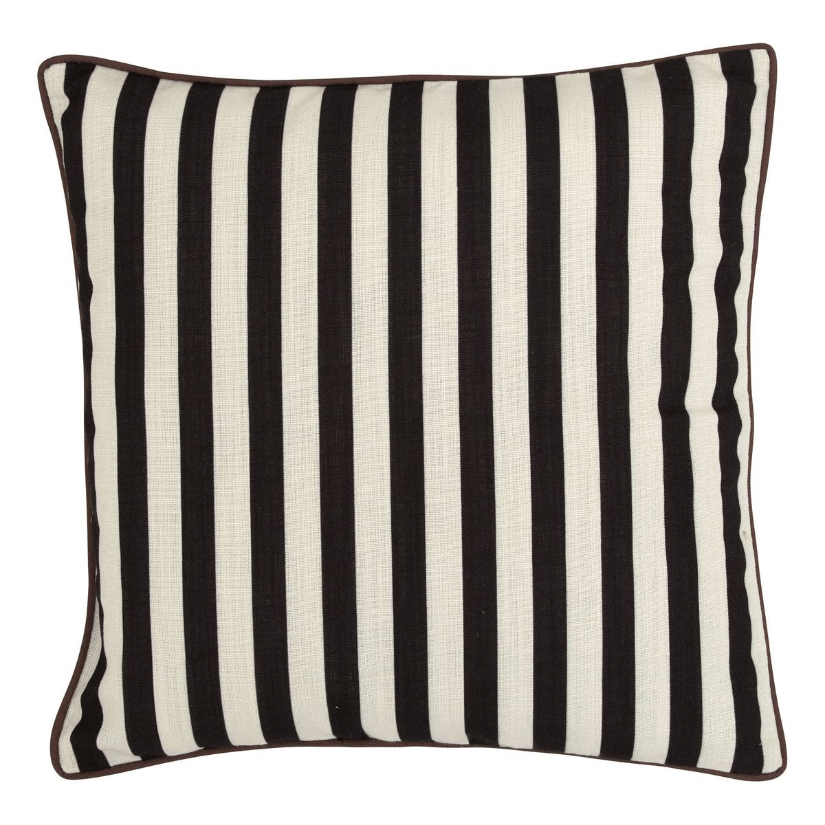 Coussin outdoor Moskano Rayures Noir et Blanc 40x40cm