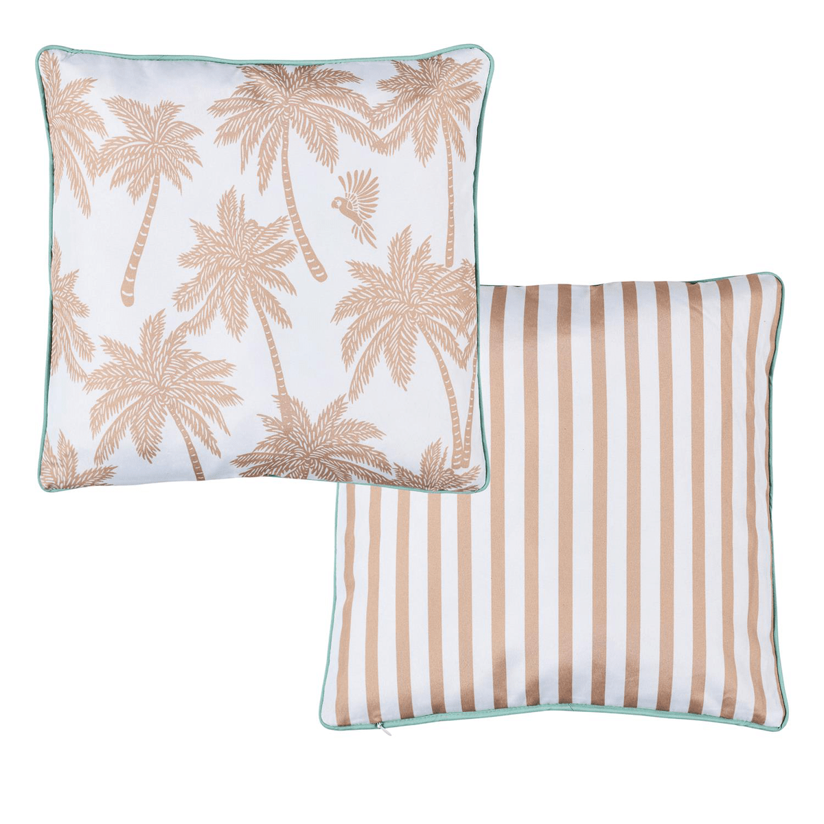 Coussin outdoor Sicilia Exotique et Rayures 40x40cm