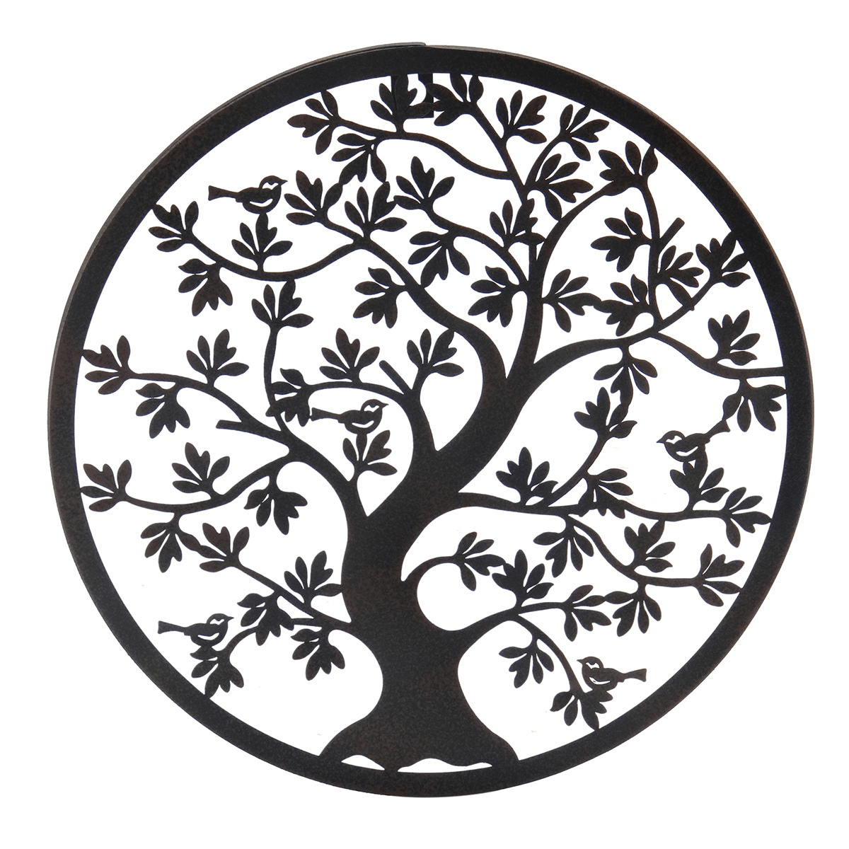 Déco murale ronde Métal Sajakys Arbre de Vie Marron D30cm