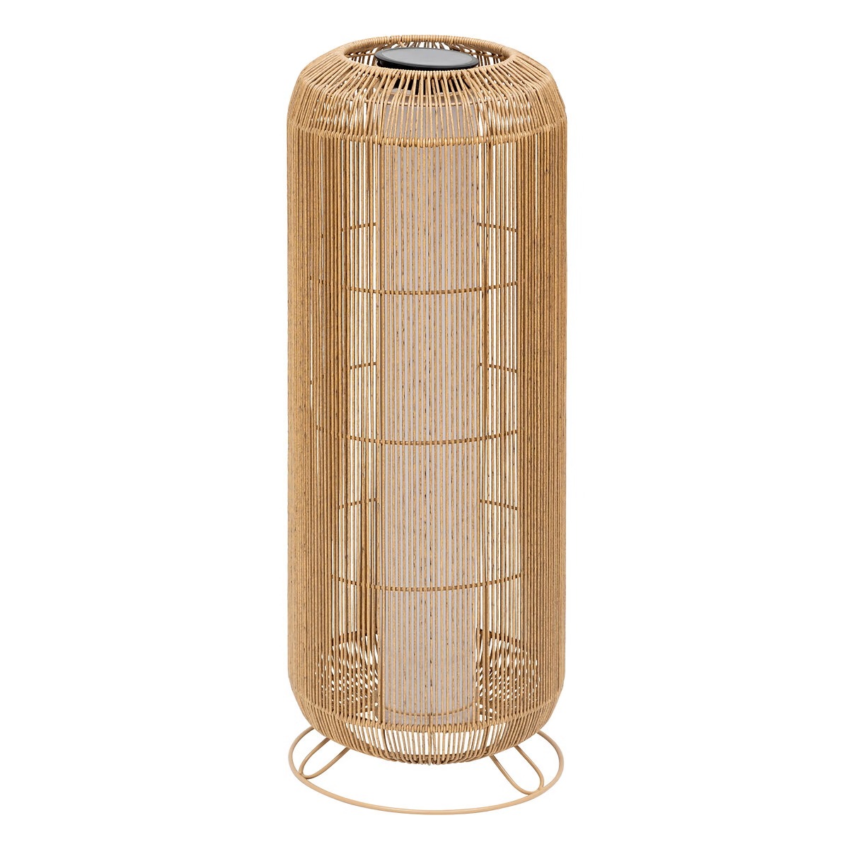 Lampadaire Solaire Cariozano Extérieur Beige H78cm
