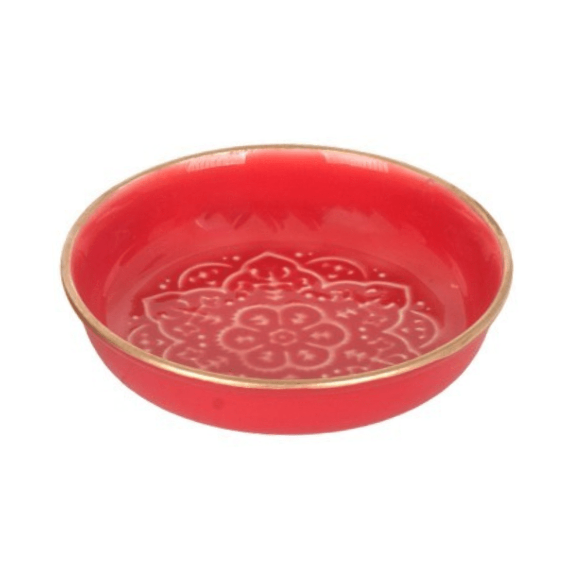 Mini plateau métal Hernan Rouge D11cm