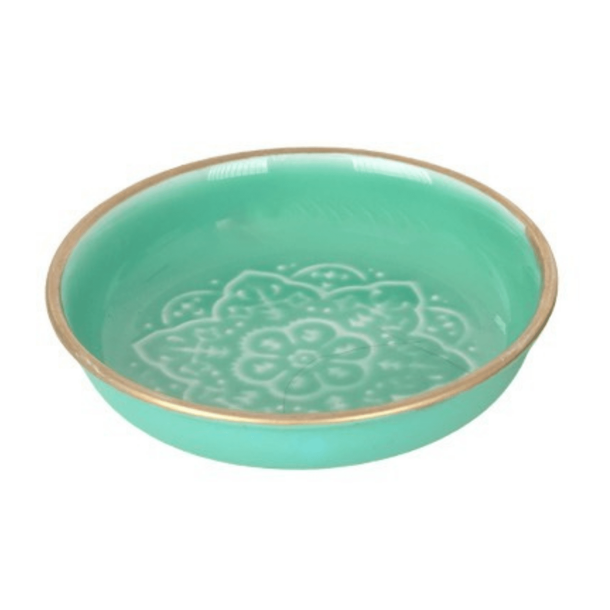 Mini plateau métal Hernan Vert D11cm