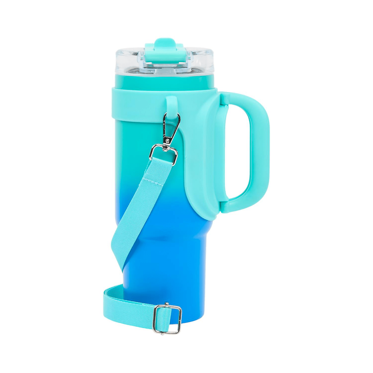 Mug nomade XL poignée et cordon Mezikas Bleu 90CL