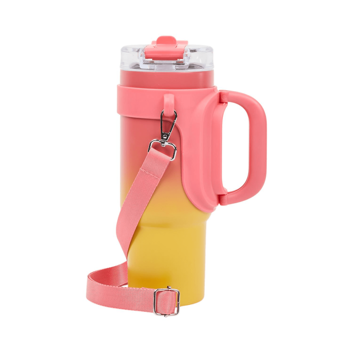 Mug nomade XL poignée et cordon Mezikas Rose 90CL