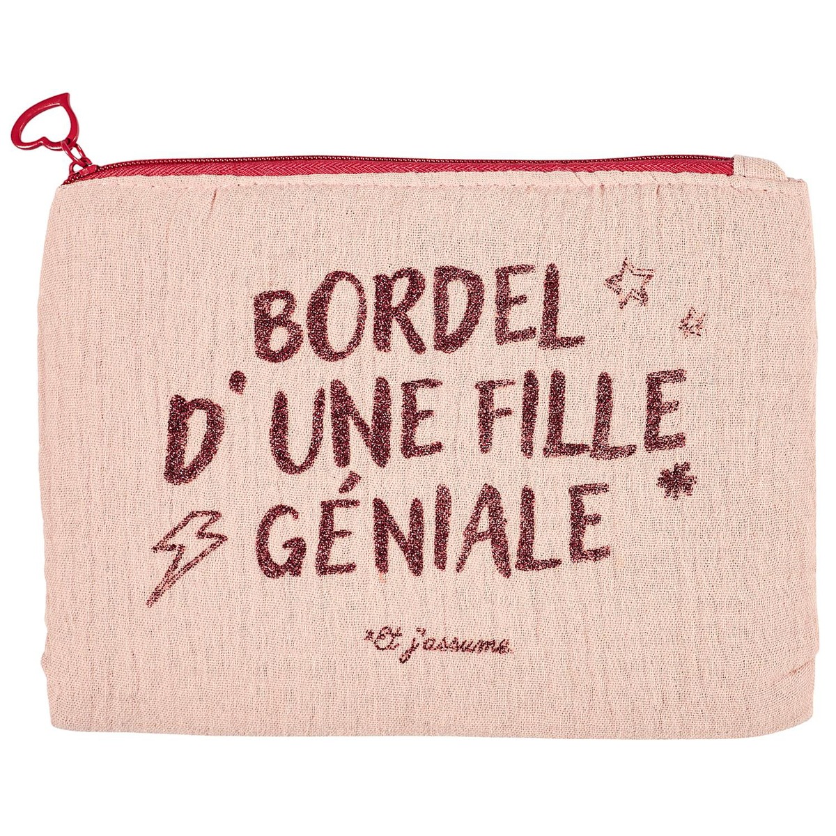 Pochette gaze de coton Tikas Rose Fille Géniale