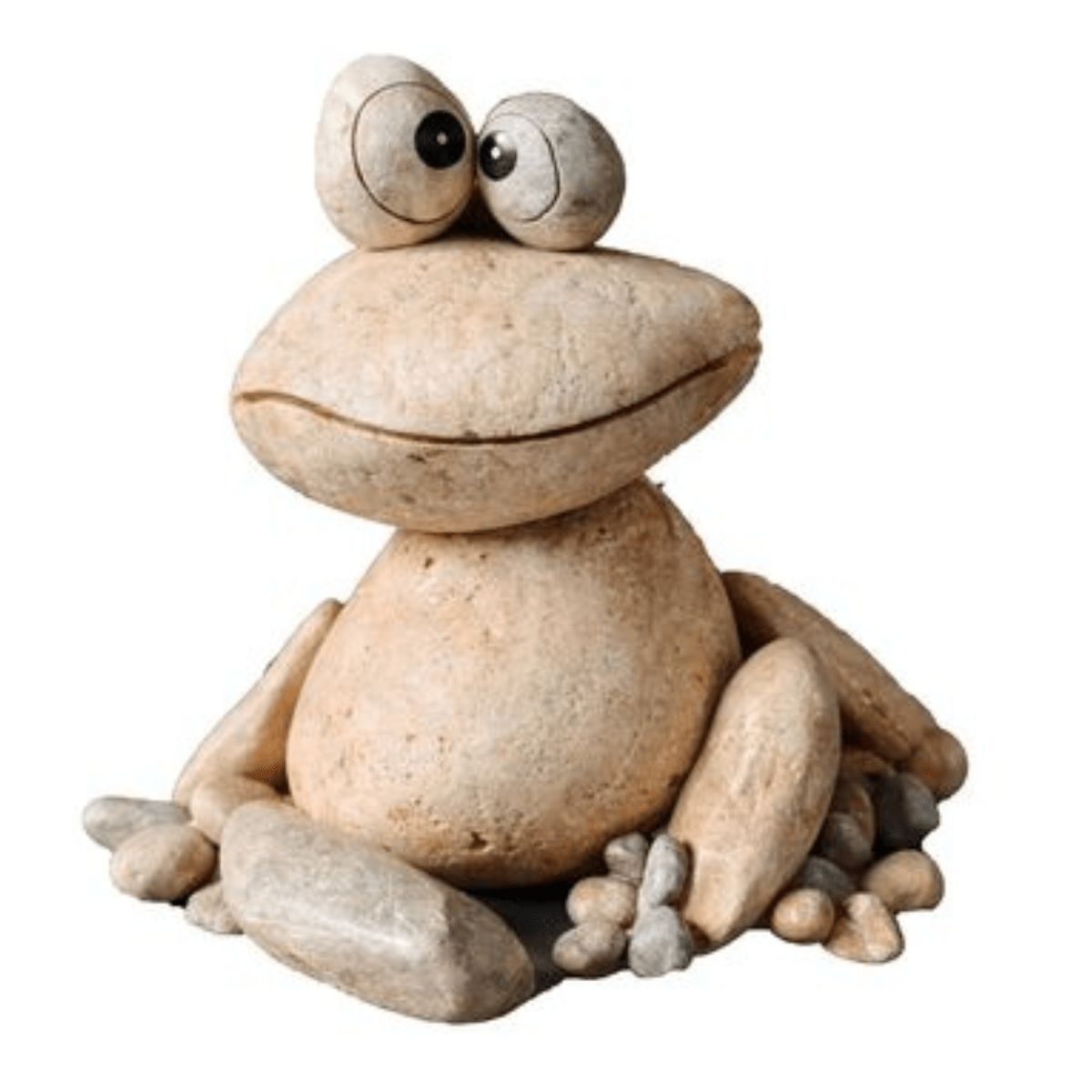 Statue résine Grenouille assise Luti H20cm