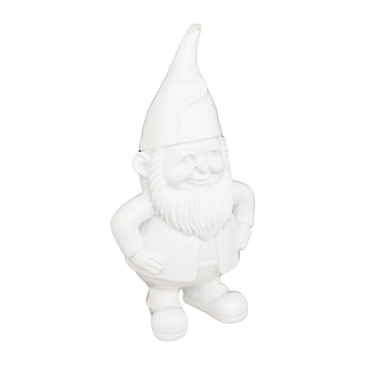 Statue résine Nain de Jardin Outdoor Bisano PM Blanc H30cm