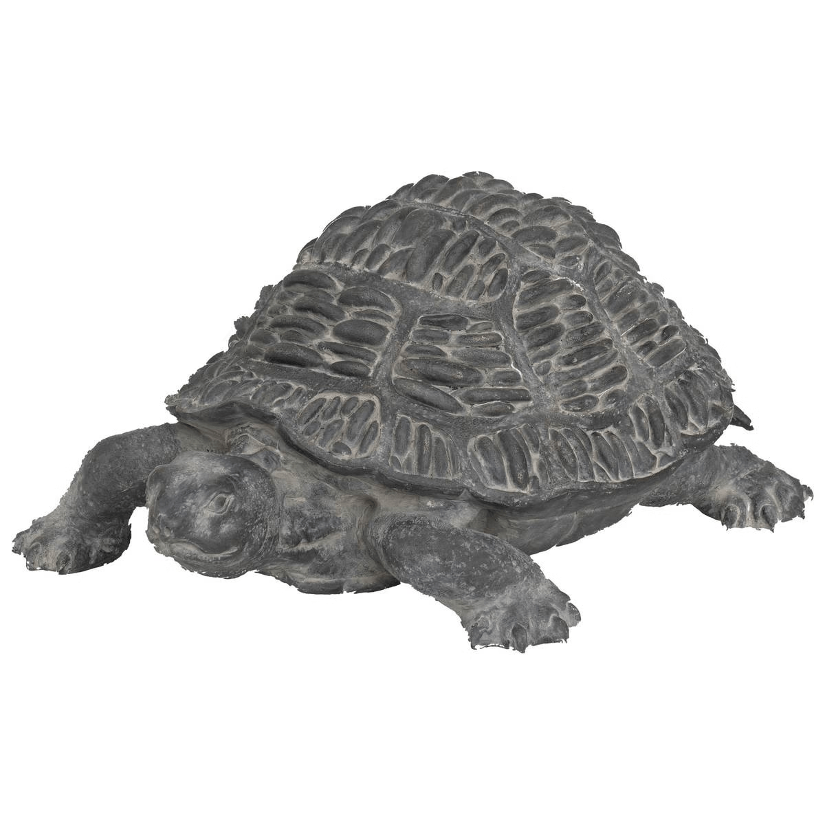 Statue résine Tortue Outdoor Borzano Gris L52cm