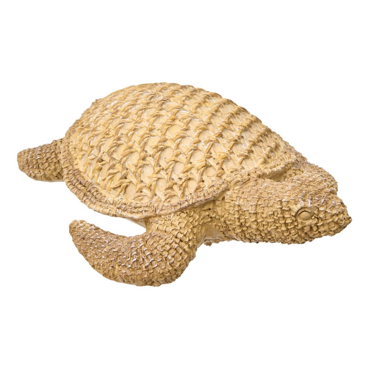 Statue résine Tortue Taltikane Beige 24cm