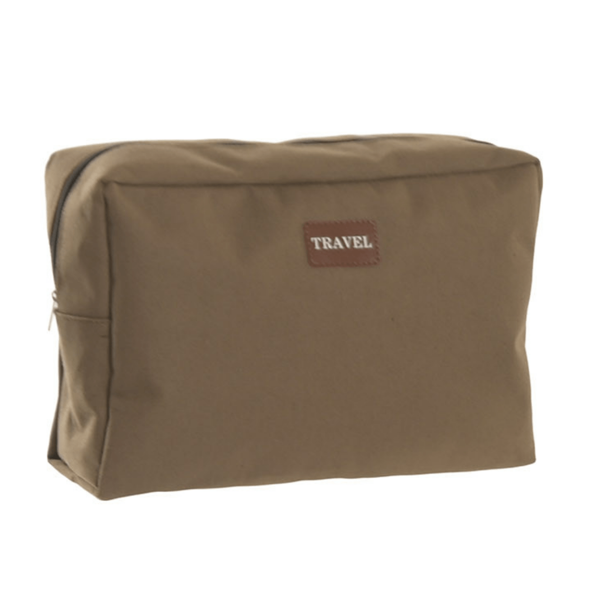 Trousse de Toilette toile Myhias Marron 30x20cm