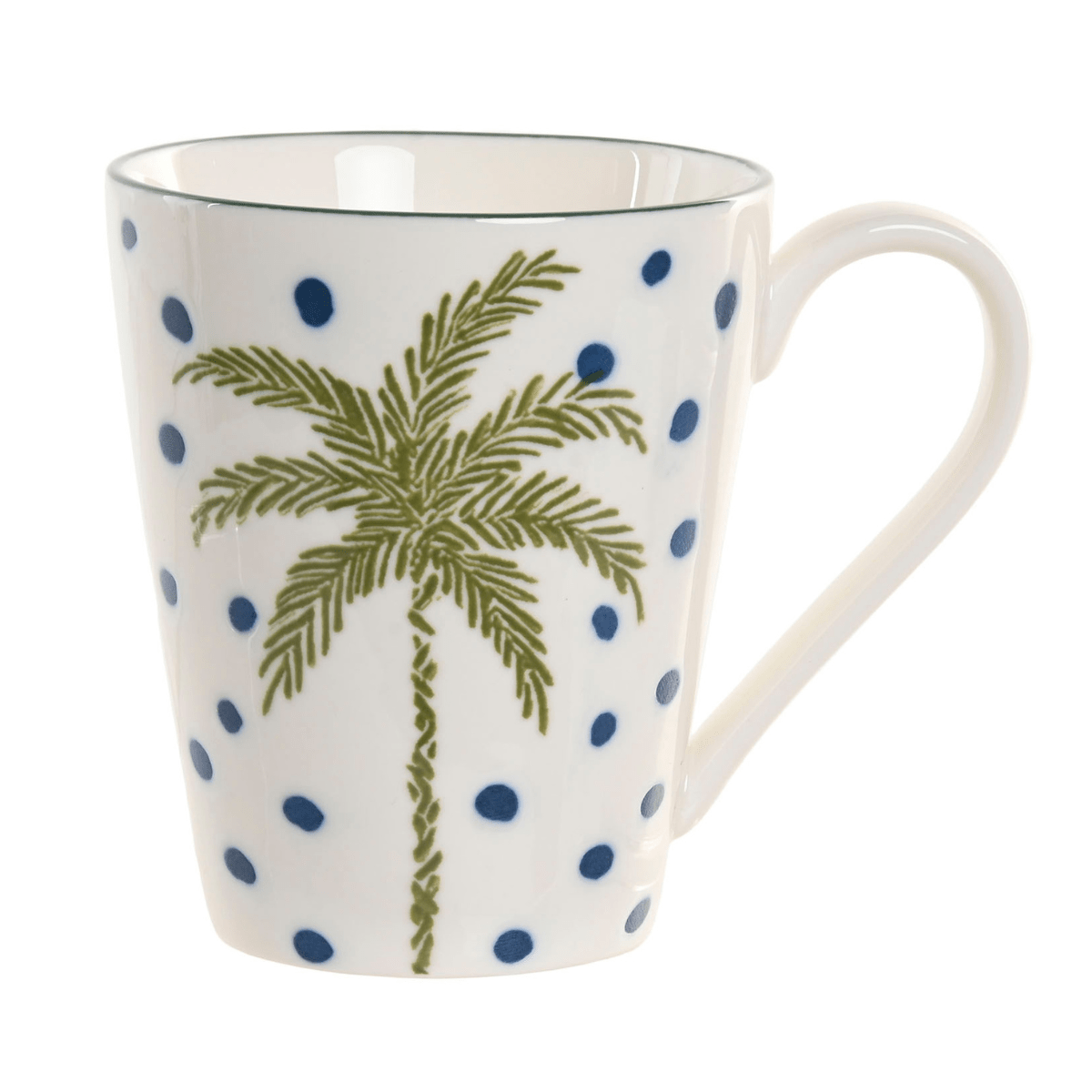 Mug porcelaine Baltri - Palmier Vert et Bleu 35CL