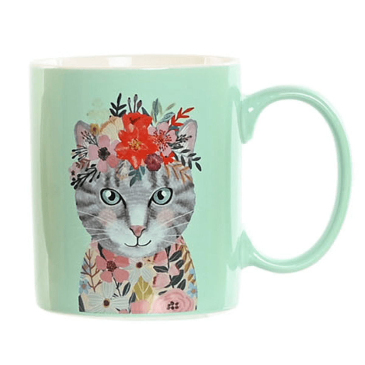 Mug porcelaine Chat - Mimine Bleu 36CL