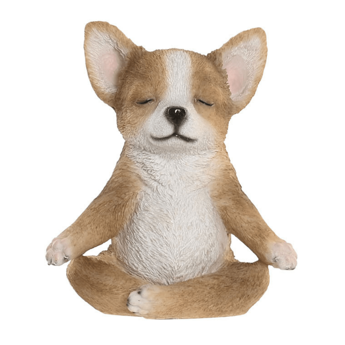 Statue résine Carpito Chihuahua Yoga H16cm