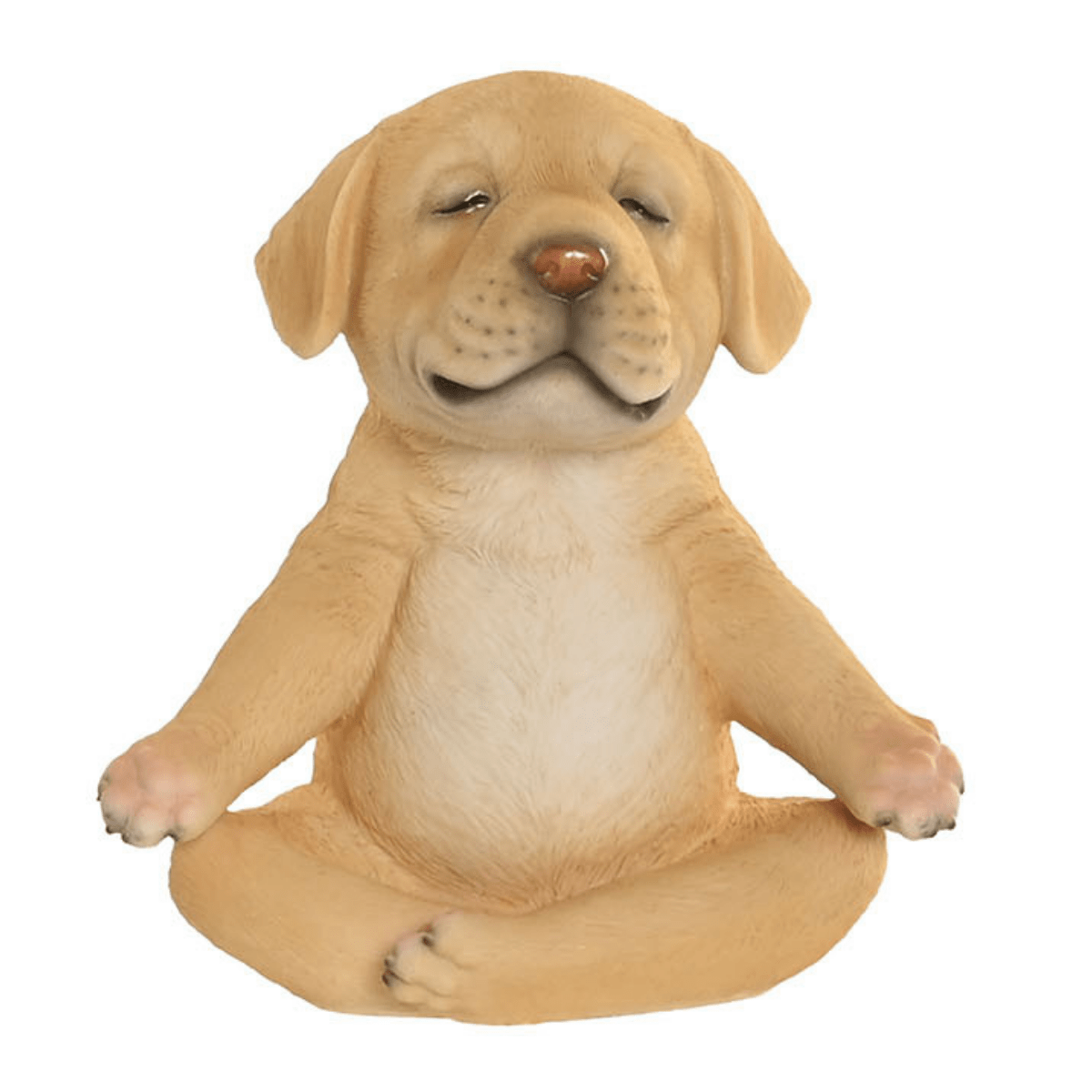 Statue résine Carpito Labrador Yoga H16cm