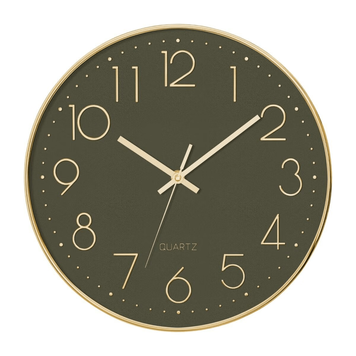 Horloge Suluca Vert et doré D30cm