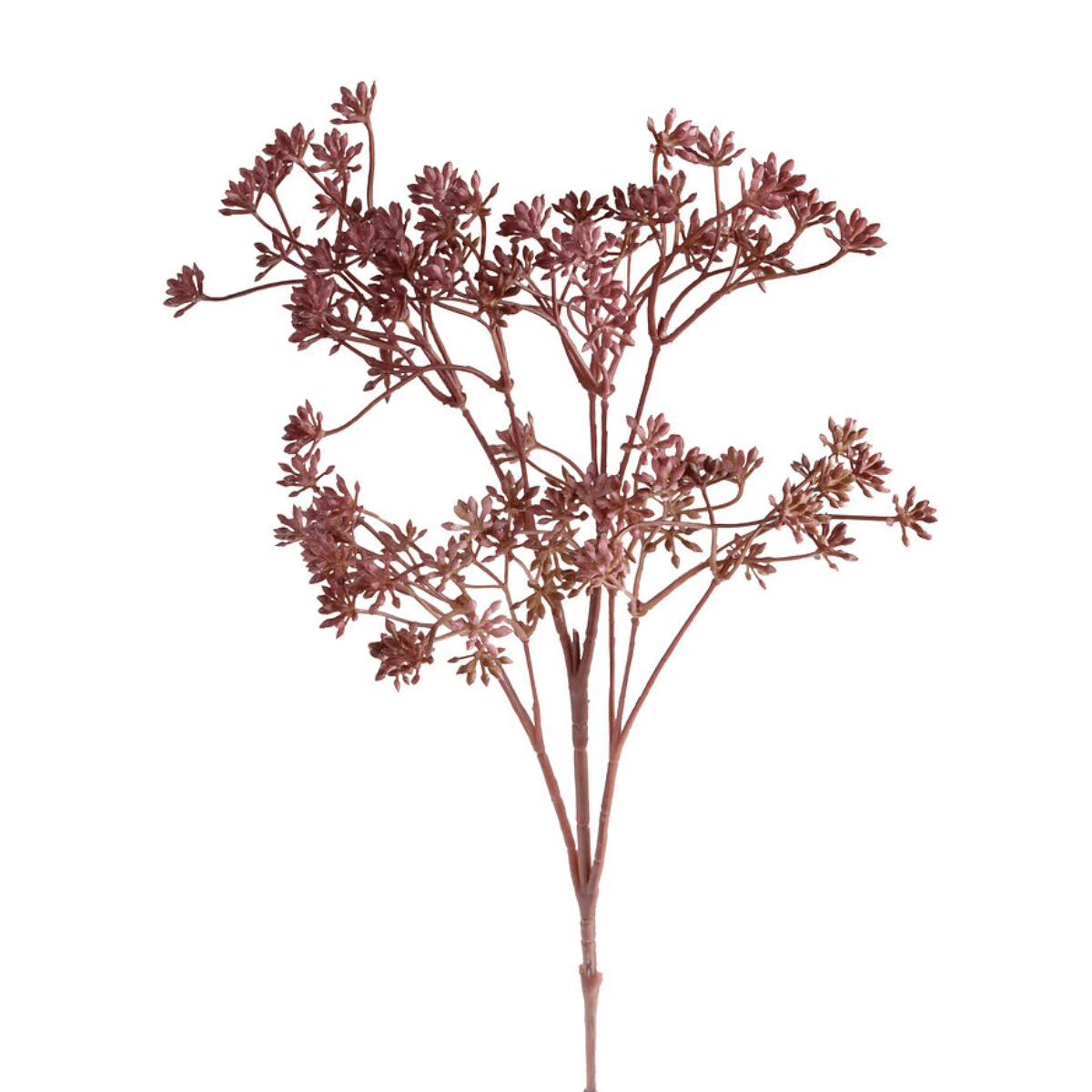 Tige Feuillage Artificiel Achillée Brontye Bordeaux H51cm
