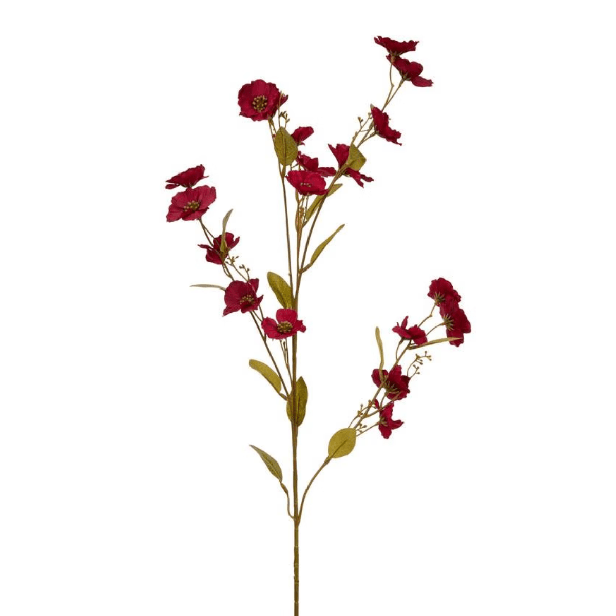 Tige Fleur Artificielle Anémone Mériadg Bordeaux H93cm