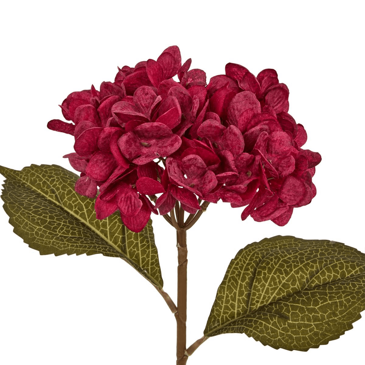 Tige Fleur Artificielle Hortensia Mayeul Bordeaux H62cm