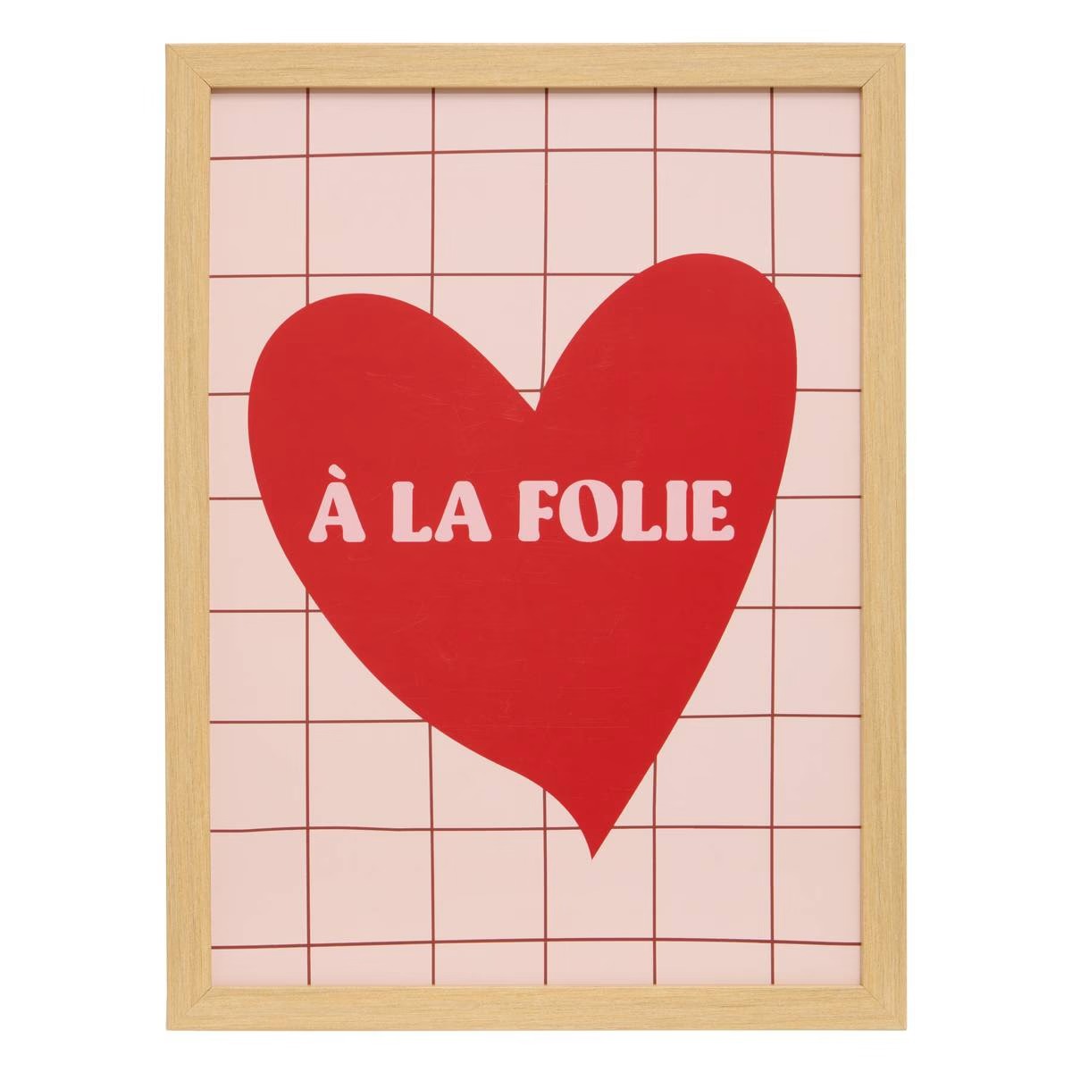 Affiche encadrée Mayxa - Cœur A la Folie 30x21cm