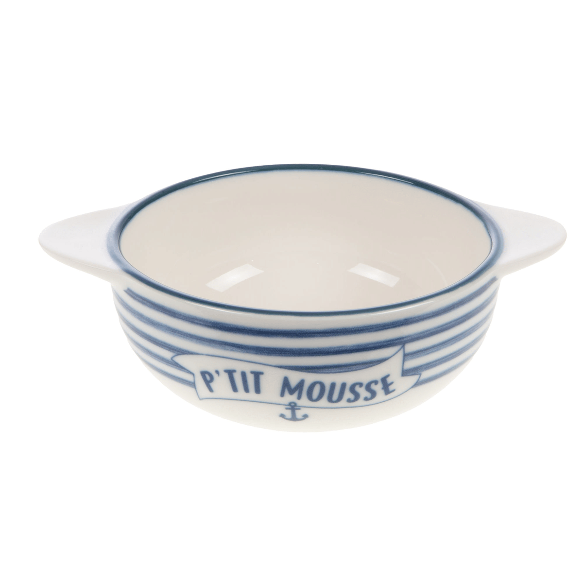 Bol en grès Breton rayures Gwendal - P’tit mousse 300ML