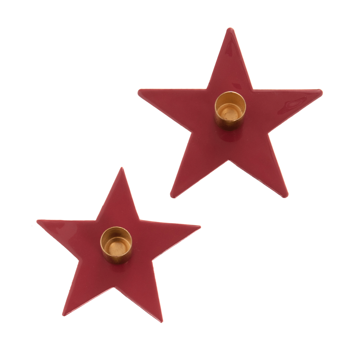 Bougeoir métal Maeven Étoile Rouge