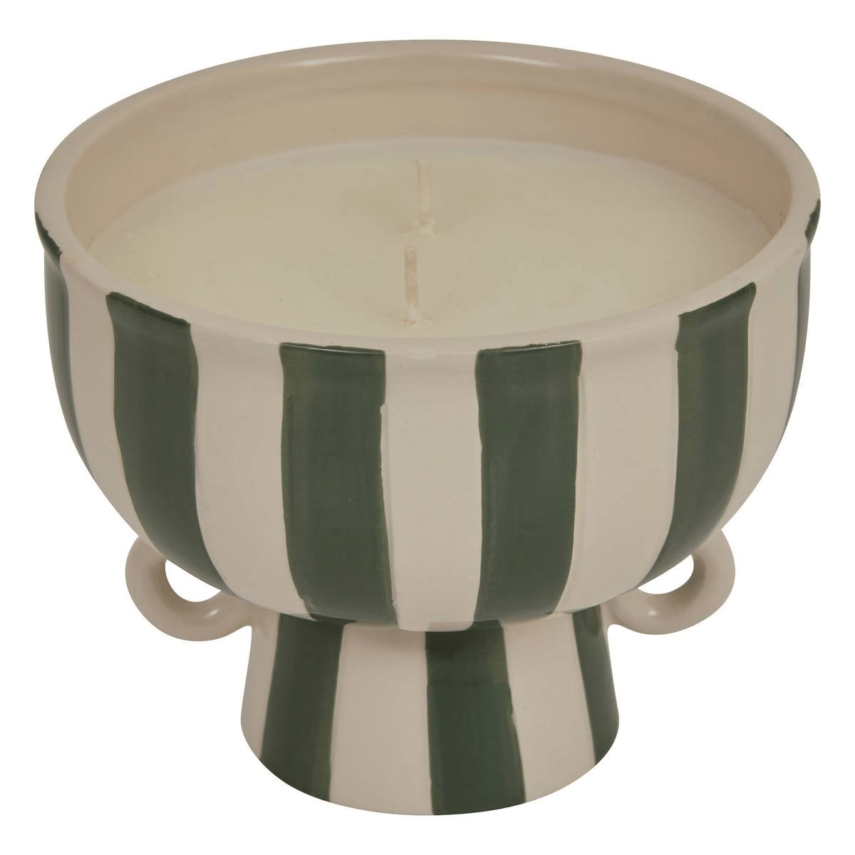 Bougie parfumée Quarto rayures Vert