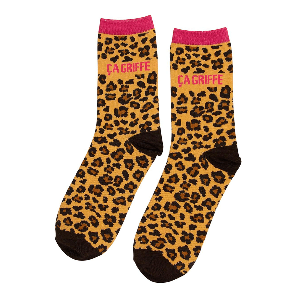 Chaussettes Léopard Gaziatis Message Ça griffe 36-41