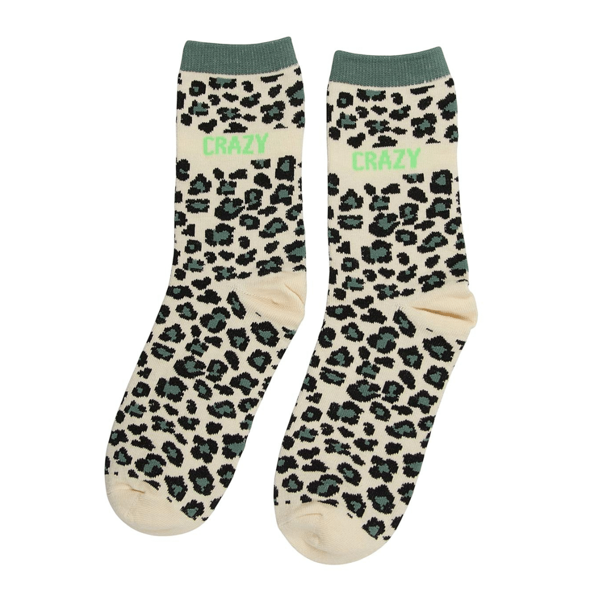 Chaussettes Léopard crème Ysatosa Message Crazy 36-41