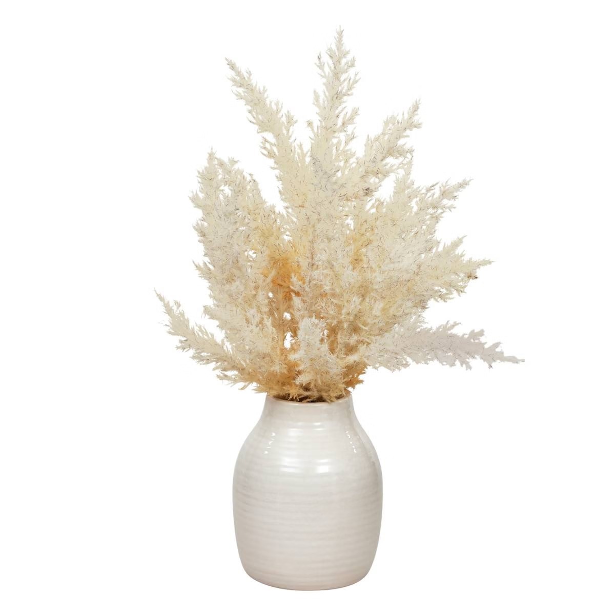 Composition Pampas Artificielles givrées Japikos H36cm