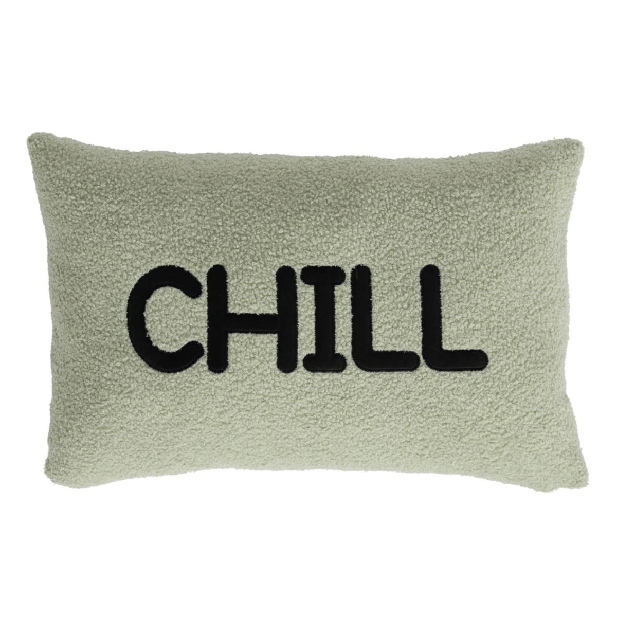 Coussin bouclette Bimos Chill Vert 60x40cm