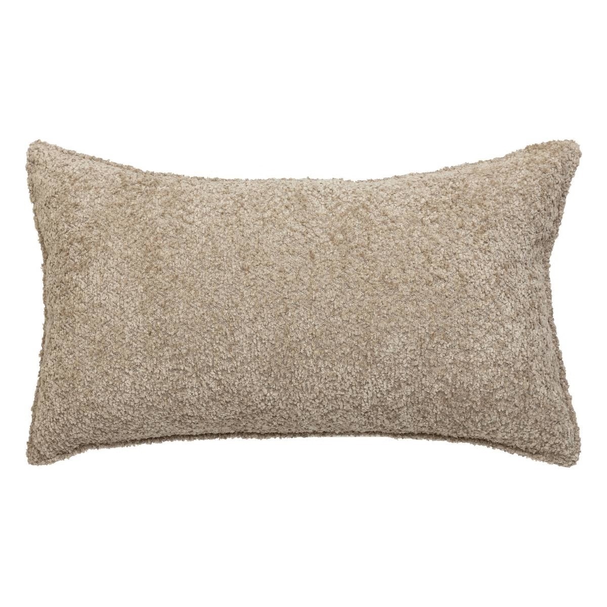 Coussin rectangulaire Bouclette Quotiak Beige 50x30cm