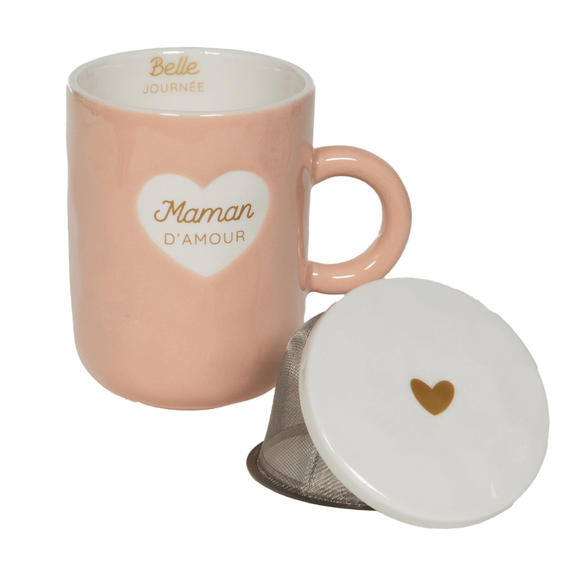 Mug avec Filtre et couvercle - Gaby Rose Maman d'Amour