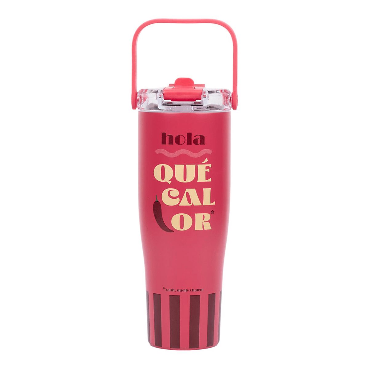 Mug nomade XL poignée Venezia Dolce Vita Rouge 90CL
