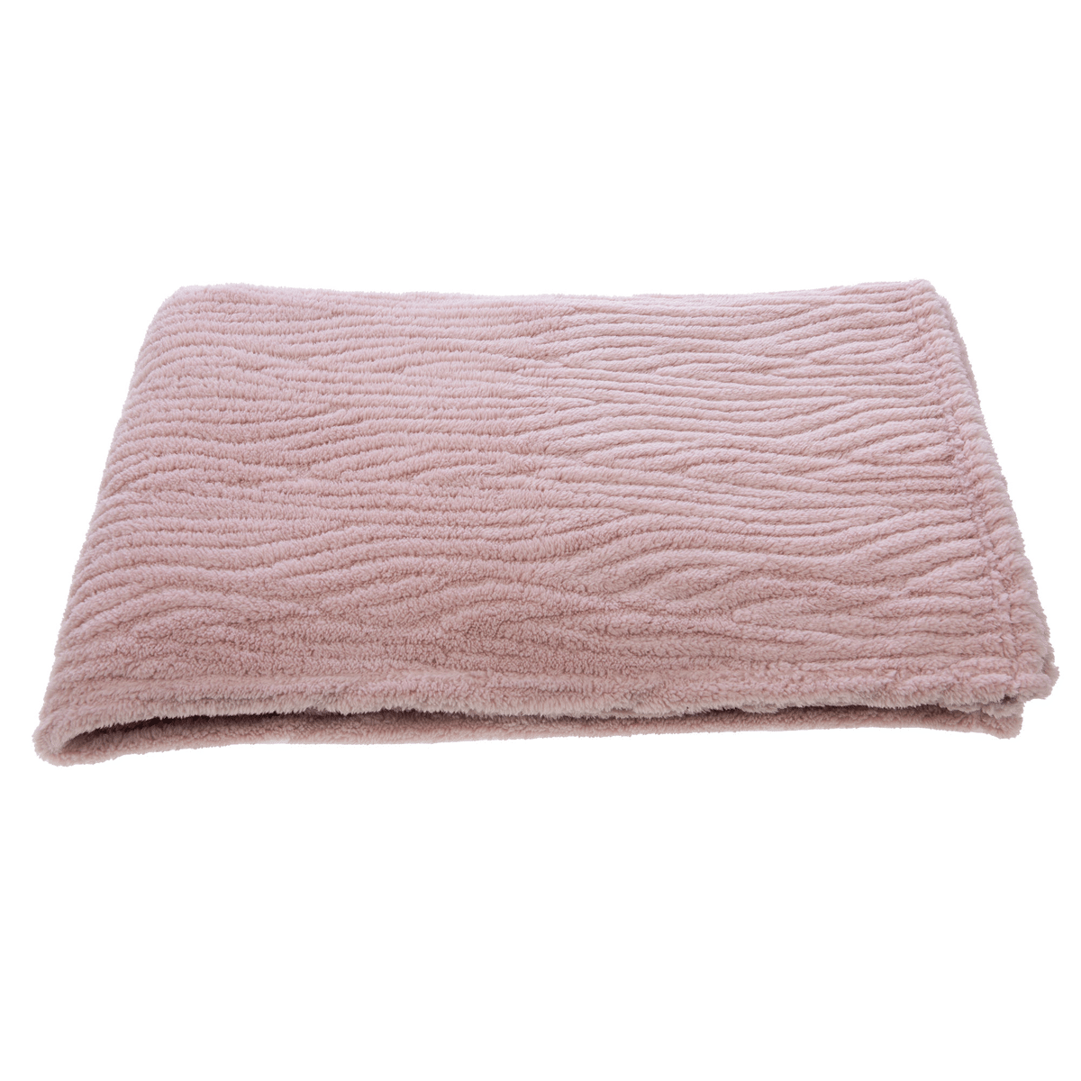 Plaid cocoon doux et moelleux Priomis Vieux Rose 170x130cm