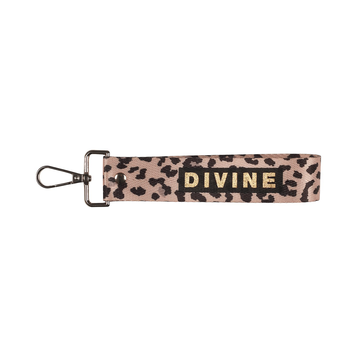 Porte-clés lanière textile Léopard Mayonis Divine