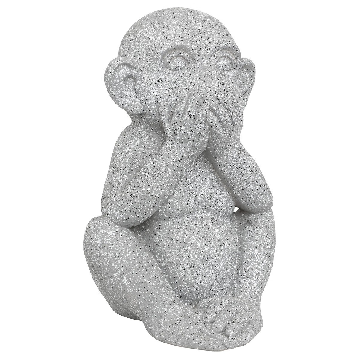 Statue résine outdoor Singe Rickine H41cm - Ne dis pas de mal